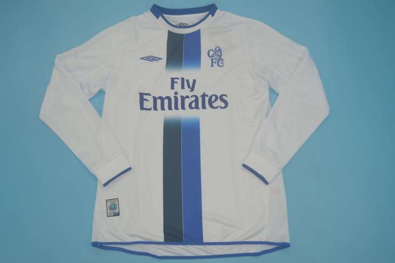 Thailand Quality(AAA) 2003/05 Chelsea Away Retro Soccer Jersey(L/S)