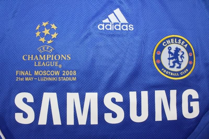 Thailand Quality(AAA) 2008/09 Chelsea Home Final Long Retro Soccer Jersey