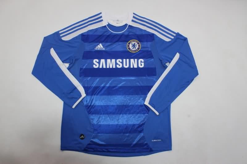 Thailand Quality(AAA) 2011/12 Chelsea Home UCL Final Retro Jersey(L/S)