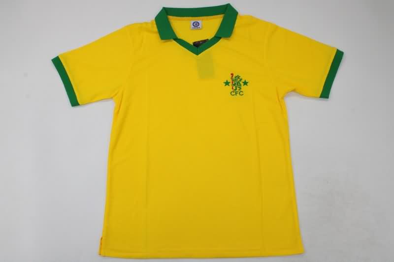 Thailand Quality(AAA) 1980 Chelsea Yellow Retro Soccer Jersey