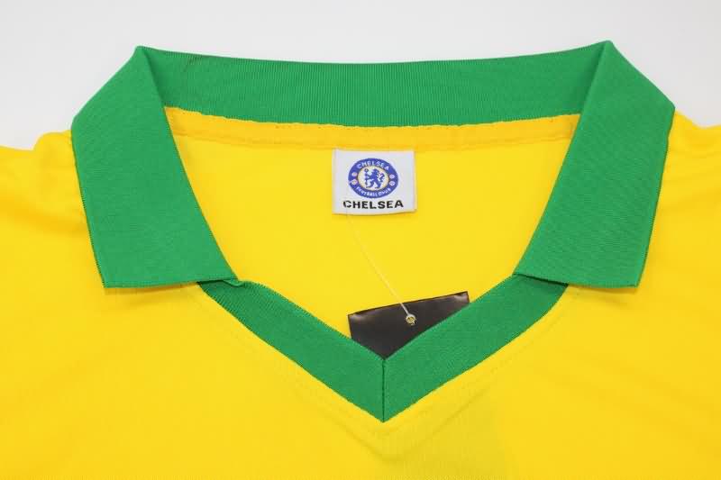 Thailand Quality(AAA) 1980 Chelsea Yellow Retro Soccer Jersey