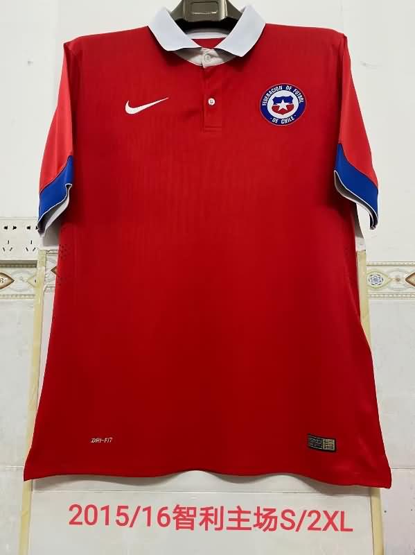 Thailand Quality(AAA) 2015/16 Chile Home Retro Soccer Jersey