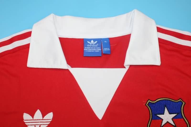 Thailand Quality(AAA) 1982 Chile Home Long Slevee Retro Soccer Jersey