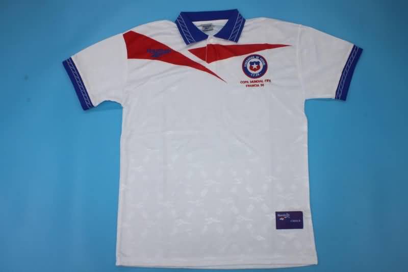 Thailand Quality(AAA) 1998 Chile Away Retro Soccer Jersey