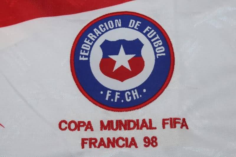 Thailand Quality(AAA) 1998 Chile Away Retro Soccer Jersey