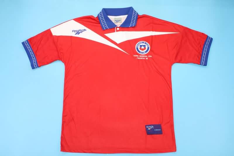 Thailand Quality(AAA) 1998 Chile Home Retro Soccer Jersey