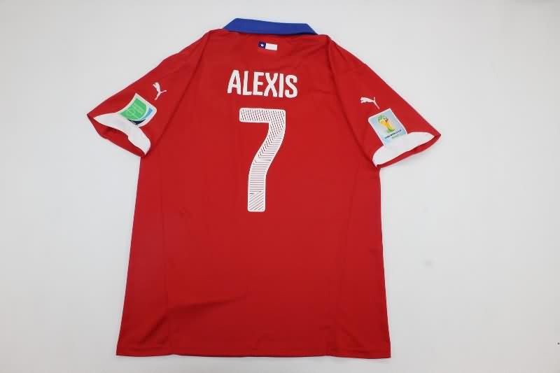 Thailand Quality(AAA) 2014 Chile Home Retro Soccer Jersey
