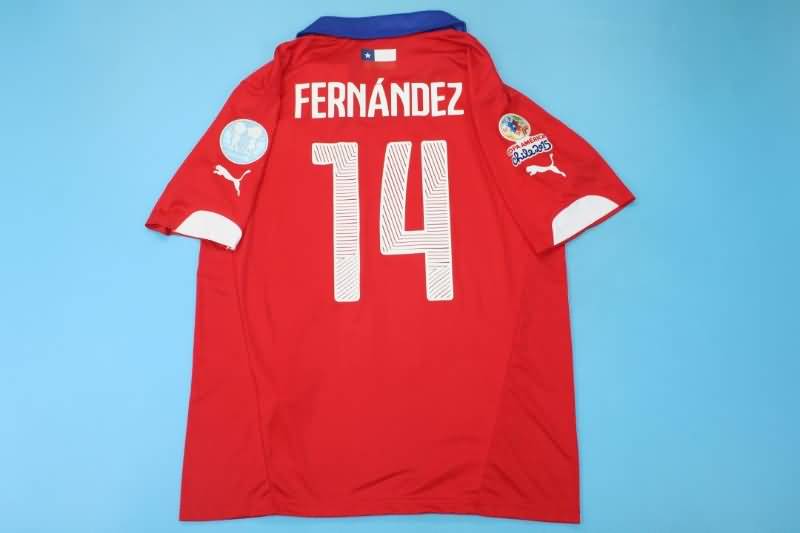 Thailand Quality(AAA) 2014 Chile Home Retro Soccer Jersey