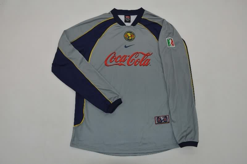 Thailand Quality(AAA) 2001/02 Club America Third Long Sleeve Retro Soccer Jersey