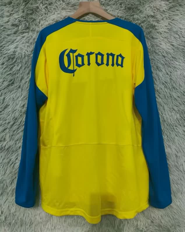 Thailand Quality(AAA) 2003/04 Club America Home Long Sleeve Retro Soccer Jersey