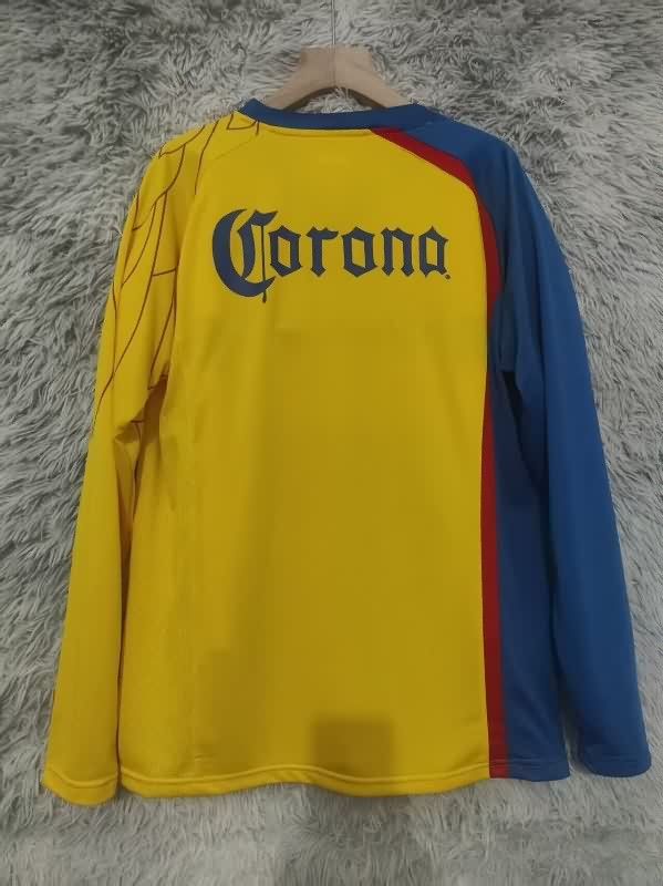 Thailand Quality(AAA) 2007/08 Club America Home Retro Long Sleeve Soccer Jersey