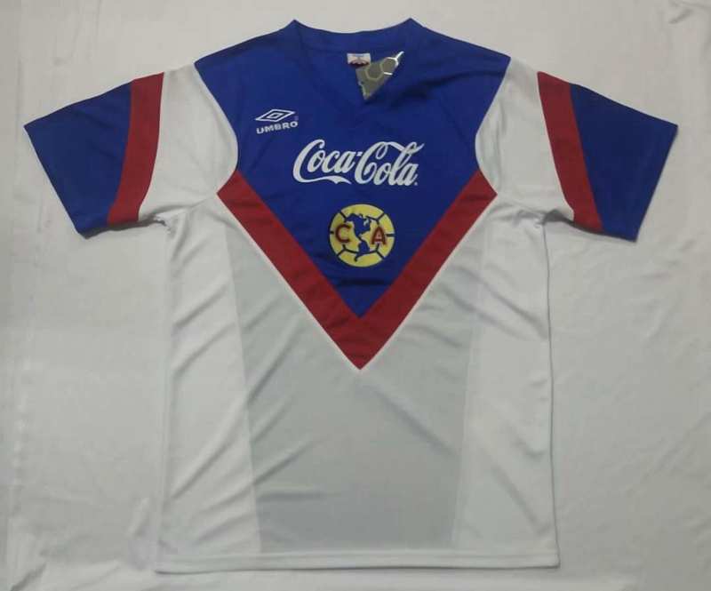 Thailand Quality(AAA) 1993/94 Club America Away Retro Soccer Jersey