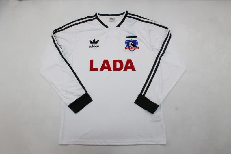 Thailand Quality(AAA) 1992 Colo Colo Home Long Sleeve Retro Soccer Jersey