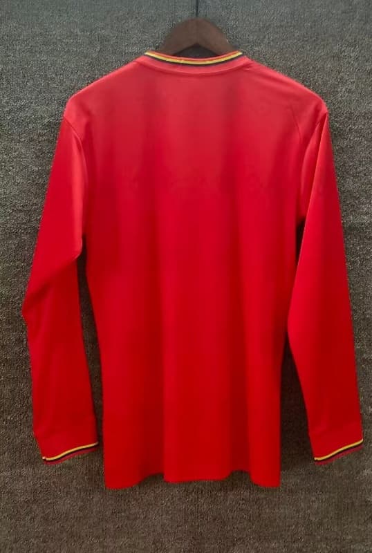 Thailand Quality(AAA) 1990 Colombia Away Retro Long Sleeve Soccer Jersey