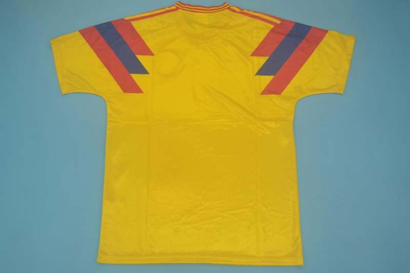 Thailand Quality(AAA) 1990 Colombia Home Retro Soccer Jersey