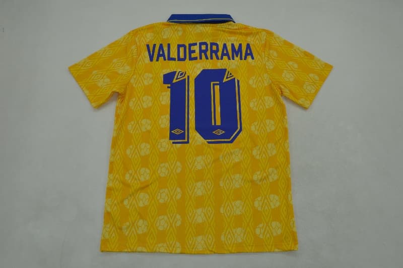 Thailand Quality(AAA) 1993 Colombia Home Retro Soccer Jersey