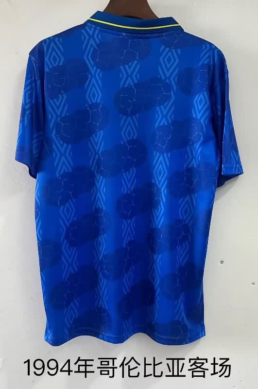 Thailand Quality(AAA) 1994 Colombia Away Retro Soccer Jersey