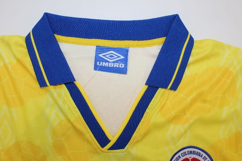 Thailand Quality(AAA) 1994 Colombia Home Retro Soccer Jersey