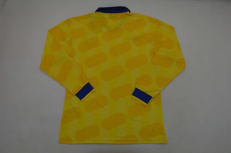 Thailand Quality(AAA) 1994 Colombia Home Long Sleeve Retro Soccer Jersey