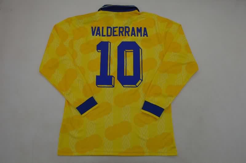 Thailand Quality(AAA) 1994 Colombia Home Long Sleeve Retro Soccer Jersey