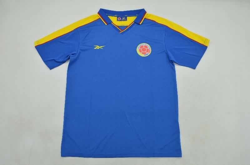 Thailand Quality(AAA) 1998 Colombia Away Retro Soccer Jersey