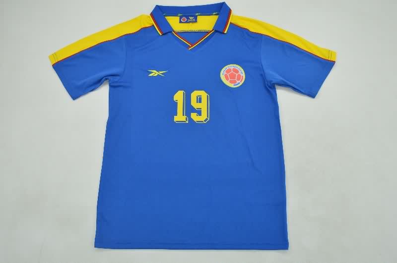 Thailand Quality(AAA) 1998 Colombia Away Retro Soccer Jersey