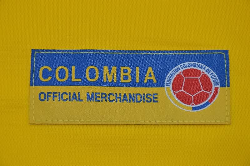 Thailand Quality(AAA) 1998 Colombia Home Retro Soccer Jersey