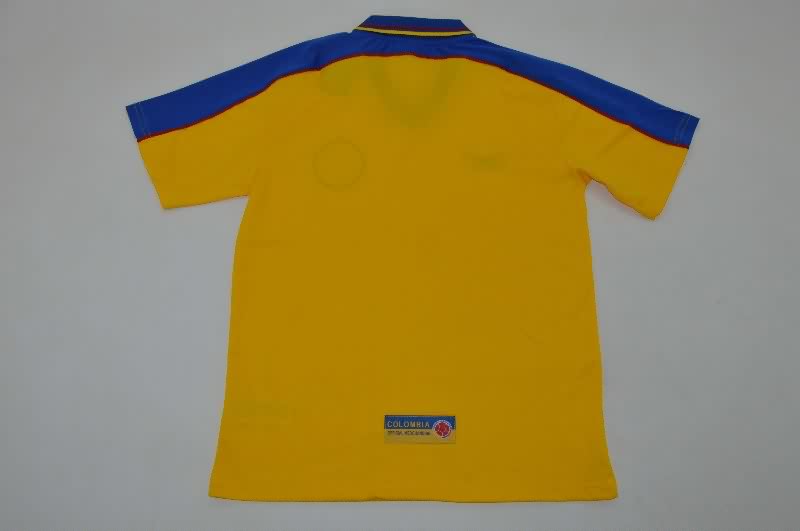 Thailand Quality(AAA) 1998 Colombia Home Retro Soccer Jersey