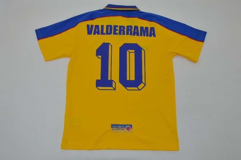 Thailand Quality(AAA) 1998 Colombia Home Retro Soccer Jersey