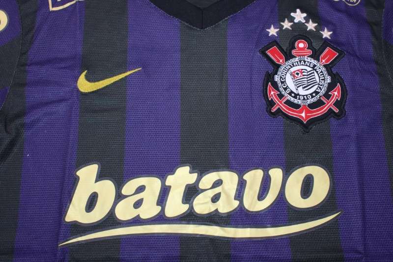 Thailand Quality(AAA) 2009/10 Corinthians Away Retro Soccer Jersey