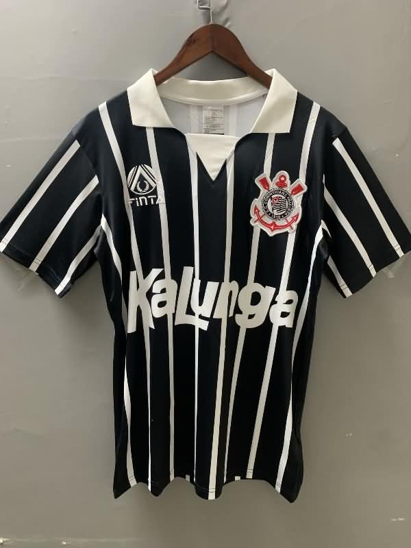 Thailand Quality(AAA) 1990 Corinthians Away Retro Soccer Jersey