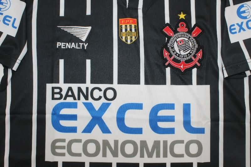 Thailand Quality(AAA) 1998 Corinthians Away Retro Soccer Jersey