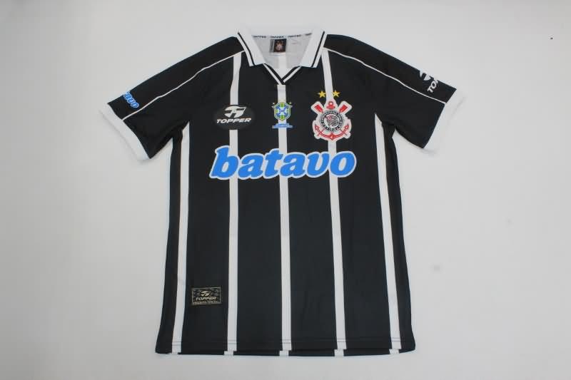 Thailand Quality(AAA) 1999 Corinthians Away Retro Soccer Jersey