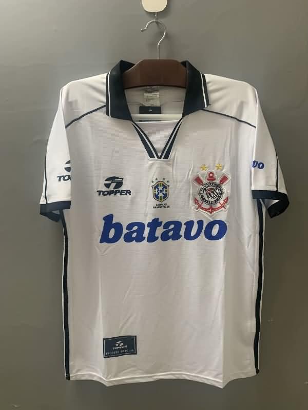 Thailand Quality(AAA) 1999 Corinthians Home Retro Soccer Jersey