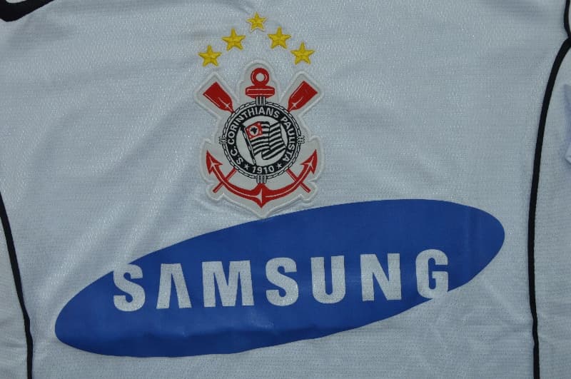 Thailand Quality(AAA) 2005 Corinthians Home Retro Soccer Jersey