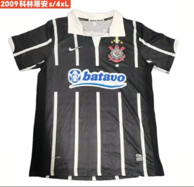 Thailand Quality(AAA) 2009 Corinthians Away Retro Soccer Jersey Thailand Quality(AAA) 2009 Corinthians Away Retro Soccer Jersey
