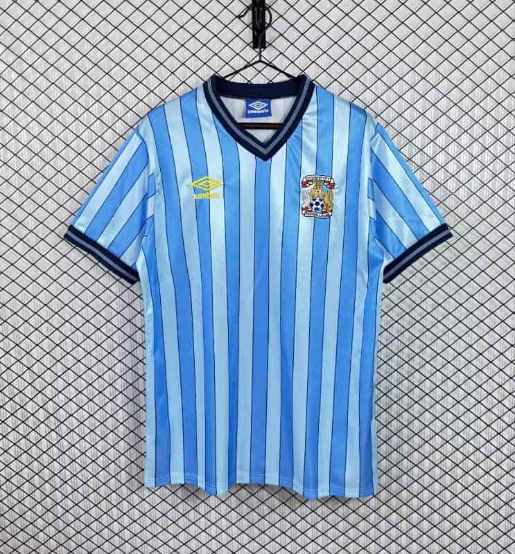 Thailand Quality(AAA) 1983/84 Coventry City Home Retro Soccer Jersey