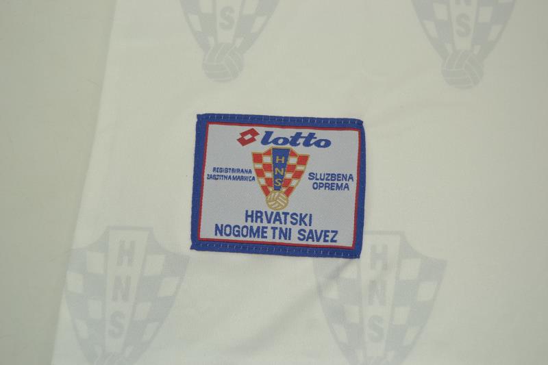 Thailand Quality(AAA) 1998 Croatia Home Retro Soccer Jersey