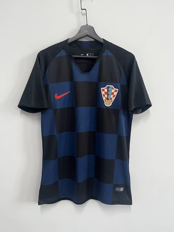Thailand Quality(AAA) 2018 Croatia Away Retro Soccer Jersey