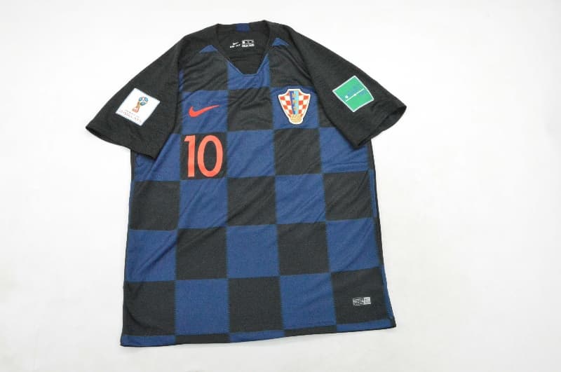 Thailand Quality(AAA) 2018 Croatia Away Retro Soccer Jersey