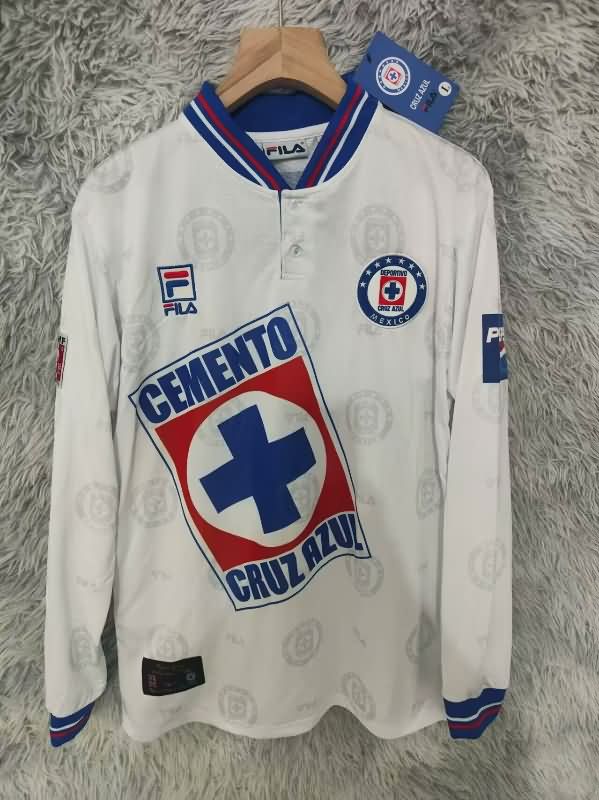 Thailand Quality(AAA) 1997/98 Cruz Azul Away Retro Long Sleeve Soccer Jersey