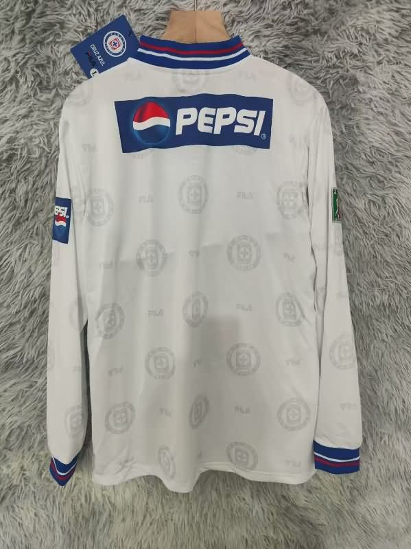 Thailand Quality(AAA) 1997/98 Cruz Azul Away Retro Long Sleeve Soccer Jersey