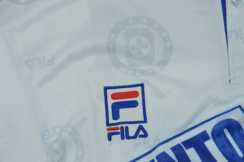 Thailand Quality(AAA) 1997/98 Cruz Azul Away Retro Long Sleeve Soccer Jersey