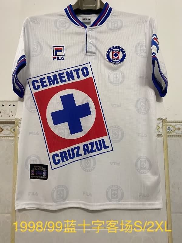 Thailand Quality(AAA) 1998/99 Cruz Azul Away Retro Soccer Jersey