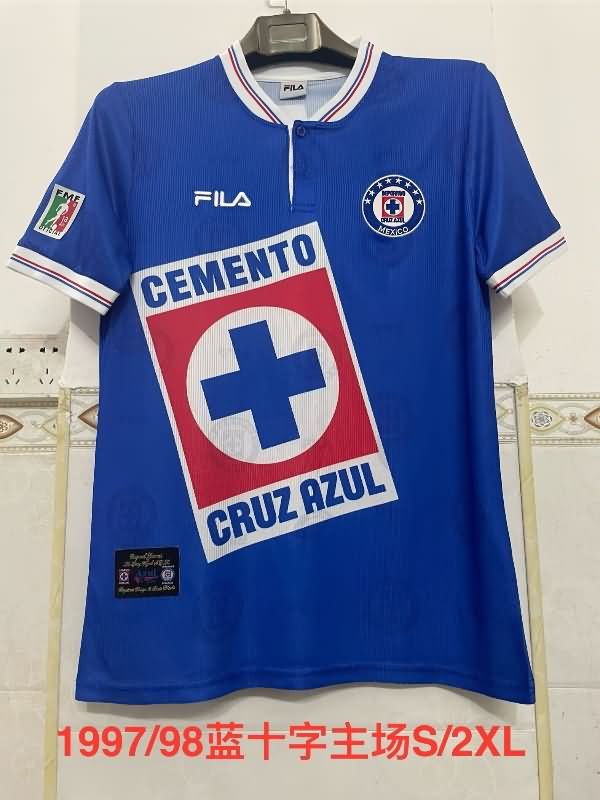 Thailand Quality(AAA) 1999/00 Cruz Azul Home Retro Soccer Jersey