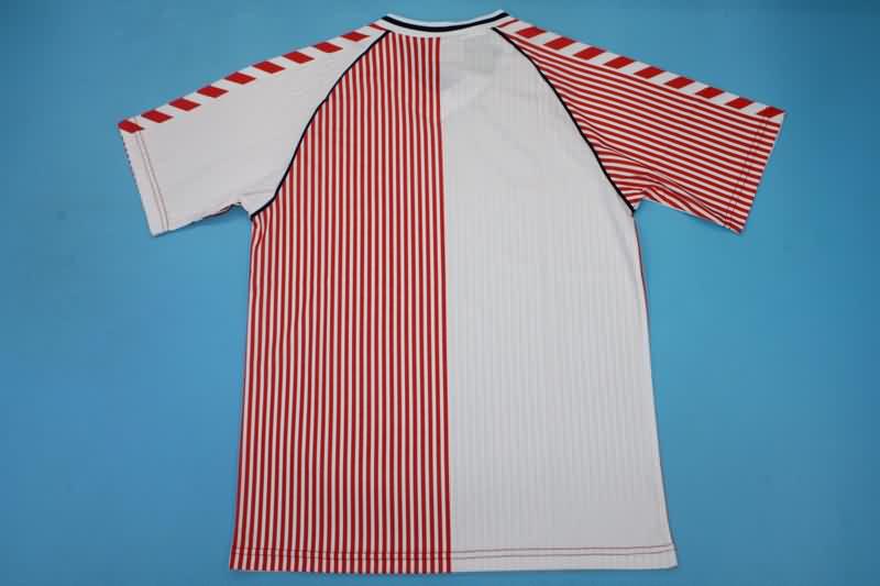 Thailand Quality(AAA) 1986 Denmark Away Retro Soccer Jersey