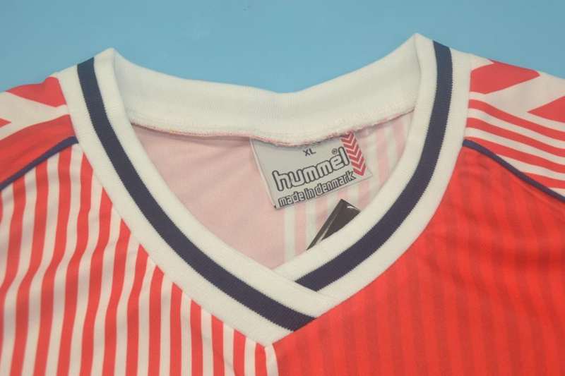 Thailand Quality(AAA) 1986 Denmark Home Retro Soccer Jersey