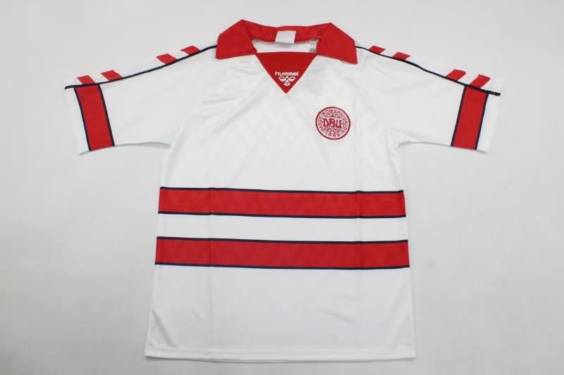 Thailand Quality(AAA) 1988 Denmark Away Retro Soccer Jersey