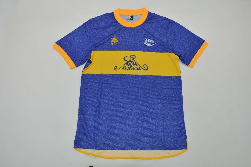 Thailand Quality(AAA) 2000/01 Deportivo Alaves Home Retro Soccer Jersey