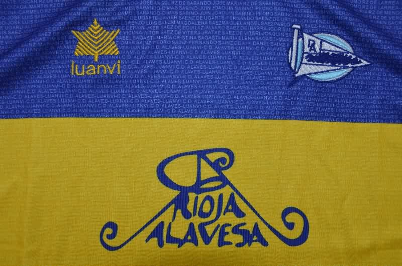 Thailand Quality(AAA) 2000/01 Deportivo Alaves Home Retro Soccer Jersey
